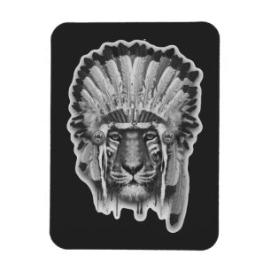 Ureinwohner-Tiger-Leiter Magnet