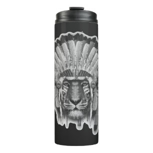 Ureinwohner-Tiger-Leiter Thermosbecher