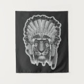 Ureinwohner-Tiger-Leiter Wandteppich (Vorderseite)