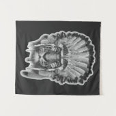 Ureinwohner-Tiger-Leiter Wandteppich (Vorderseite (Horizontal))