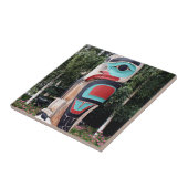 Ureinwohner-Totempfahl, Anchorage, Alaska Fliese (Seite)