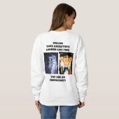 Ureinwohner und Einwanderer Sweatshirt (Schwarz voll)