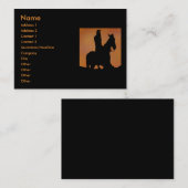 Ureinwohner-Visitenkarte Visitenkarte (Vorne/Hinten)