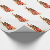 Ureinwohner-Wolf-Clan-Cherokee indischer Krieger Geschenkpapier (Ecke)