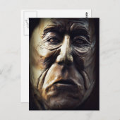 Ureinwohnerin Postkarte (Vorne/Hinten)