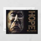 Ureinwohnerin Postkarte (Vorne/Hinten)