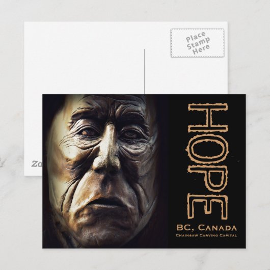 Ureinwohnerin Postkarte (Vorne/Hinten)