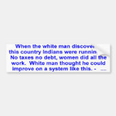 Ureinwohnerlaufen Autoaufkleber (Vorne)