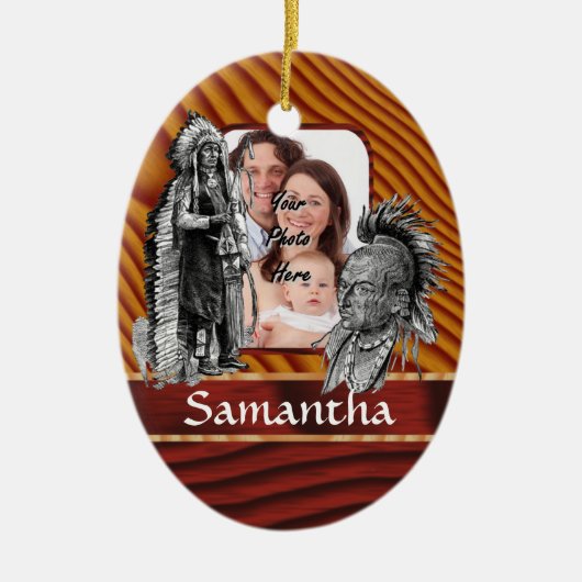 Ureinwohnerleiter Keramik Ornament (Vorne)