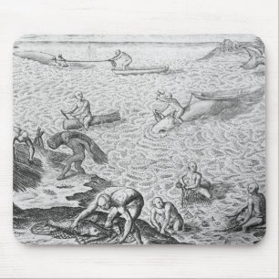 Ureinwohnermethode des Walfangs, von einem Konto Mousepad