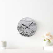 Ureinwohnermethode des Walfangs, von einem Konto Runde Wanduhr (Zuhause)