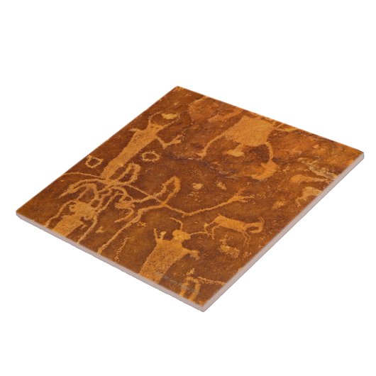 Ureinwohnerpetroglyphen, Rochester-Platte, Fliese (Seite)