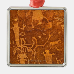 Ureinwohnerpetroglyphen, Rochester-Platte, Ornament Aus Metall