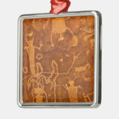 Ureinwohnerpetroglyphen, Rochester-Platte, Ornament Aus Metall (Links)