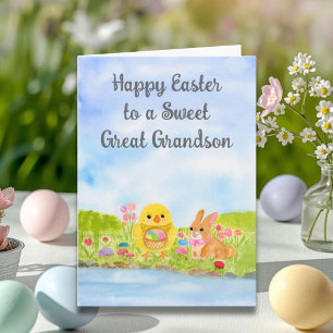 Urenkel Frohe Ostern Baby Küken Karte