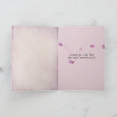 Urenkelin Geburtstag mit rosa Ballons Karte (Innenseite)