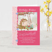 Urenkelin Geburtstag wünscht Grußkarte Karte (Gelbe Blume)