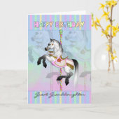 Urenkelin-KarussellGeburtstagskarte - Paste Karte (Gelbe Blume)