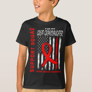 Urerbin Herzkrankheit-Bewusstseinsflagge B T-Shirt