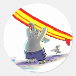 UrFiNg eLePhAnt Runder Aufkleber