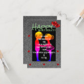 Urgeburt Karte (Vorderseite/Rückseite Beispiel)