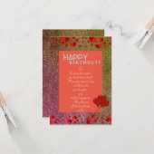 Urgeburt Karte (Vorderseite/Rückseite Beispiel)