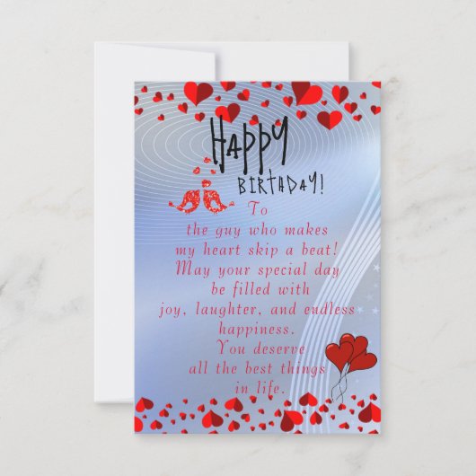 Urgeburt Karte (Vorderseite)