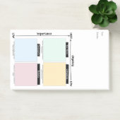 Urgent Important Eisenhower Matrix Post-It Notes Post-it Klebezettel (Büro)