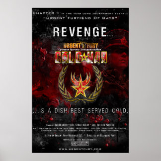 Urgent Zorn Kalter Krieg große High Gloss Poster