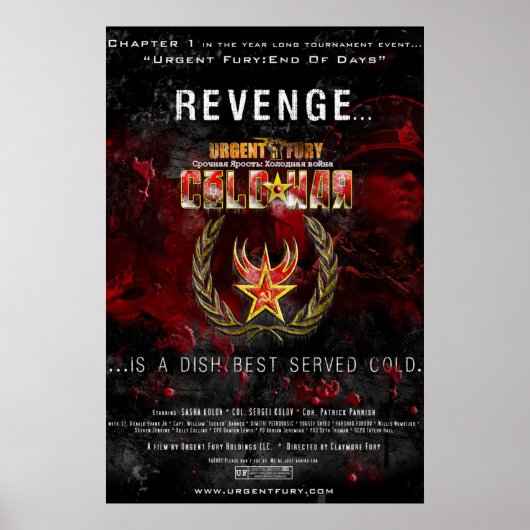 Urgent Zorn Kalter Krieg große High Gloss Poster (Vorne)