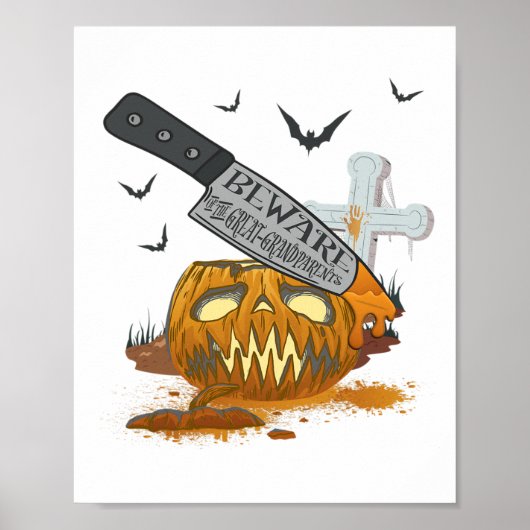 Urgroßeltern Funny Halloween Party Poster (Vorne)