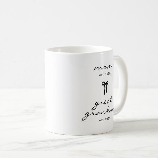 Urgroßmutter-Bow-Coffee-Mug Kaffeetasse (VorderseiteRechts)