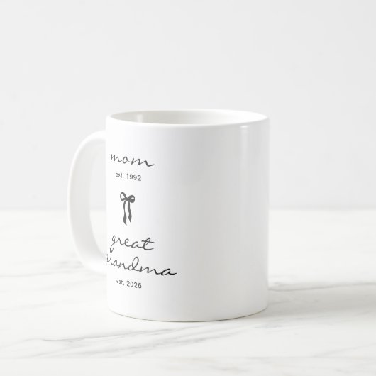 Urgroßmutter-Bow-Coffee-Mug Kaffeetasse (Vorderseite Links)