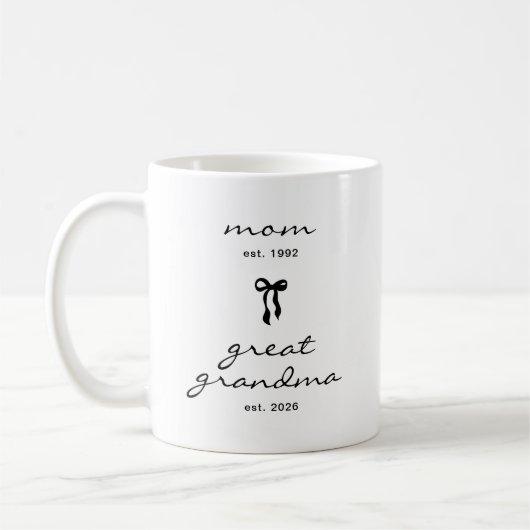 Urgroßmutter-Bow-Coffee-Mug Kaffeetasse (Links)