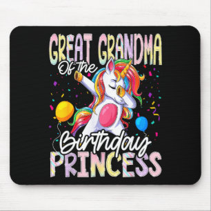 Urgroßmutter der Geburtstagsprinzessin Dabbing Uni Mousepad