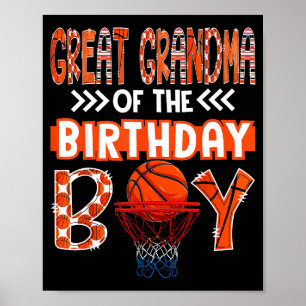 Urgroßmutter des Basketball liebenden Geburtstagsj Poster