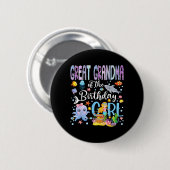 Urgroßmutter des Geburtstagsmädchens Merocean Button (Vorne & Hinten)
