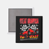 Urgroßmutter des zweifach schnellen Geburtstagsjun Magnet (Vorderseite/Rückseite)