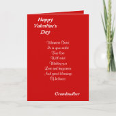 Urgroßmutter Feiertagskarte (Vorderseite)