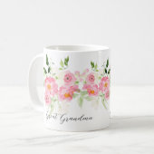 Urgroßmutter Frühlingsblumen Kaffeetasse (Vorderseite Links)
