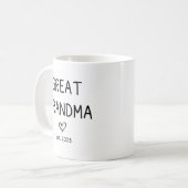 Urgroßmutter seit 2023 kaffeetasse (Vorderseite Links)