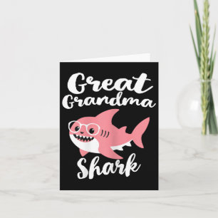 Urgroßmutter Shark Lustiger Muttertag Karte