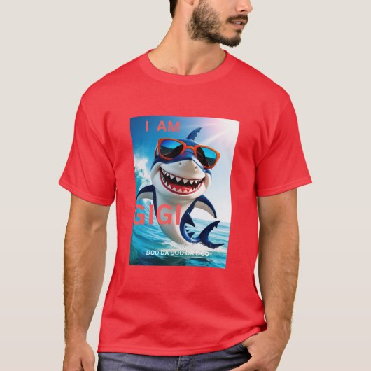 Urgroßmutter sind Großhai-Attacken-Gigi T-Shirt (Vorderseite)