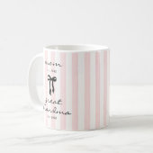 Urgroßmutter-Tasse Rosa Schleife Geschenk Kaffeetasse (Vorderseite Links)
