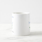 Urgroßmutter wird neuer Babyjunge braut Blau Kaffeetasse (Mittel)