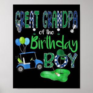 Urgroßvater des Geburtstagsjungen Hole-in-One Golf Poster