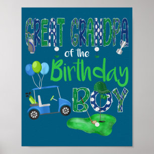 Urgroßvater des Geburtstagsjungen Hole In One Golf Poster