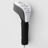 Urgroßvater-Monogramm-Initialen Mann der Verdienst Golf Headcover (angewinkelt)