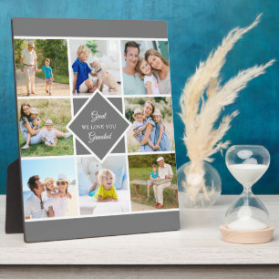 Urgroßvater wir lieben dich 8 Foto Collage Plakett Fotoplatte