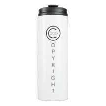 Urheberrecht Modernes Typografisches Weiß